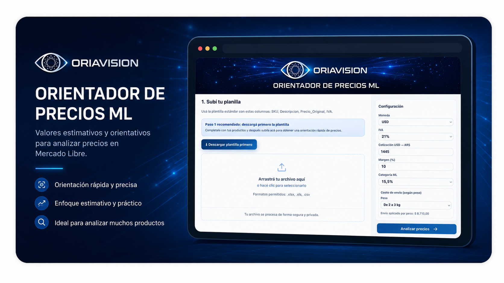 Orientador de precios ML